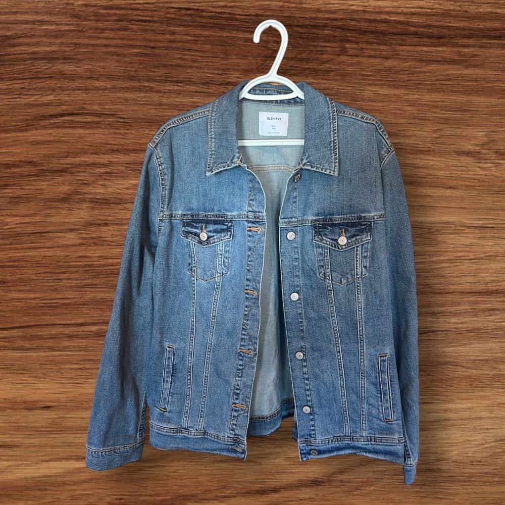 OLD NAVY size XXL TALL Classic Denim Jean Jacket